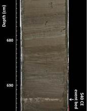 Sediment core section